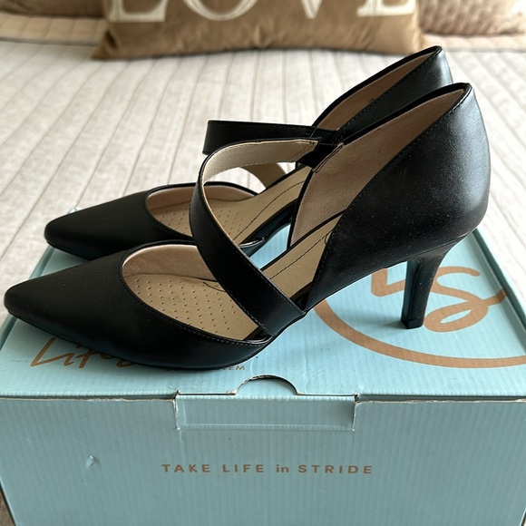 LIFE STRIDE | Heels Suki Black Vinci Strap SZ 8.5 - Picture 3 of 10